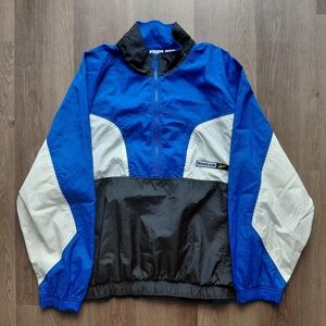 Reebok Blue and Black Windbreaker Jacket